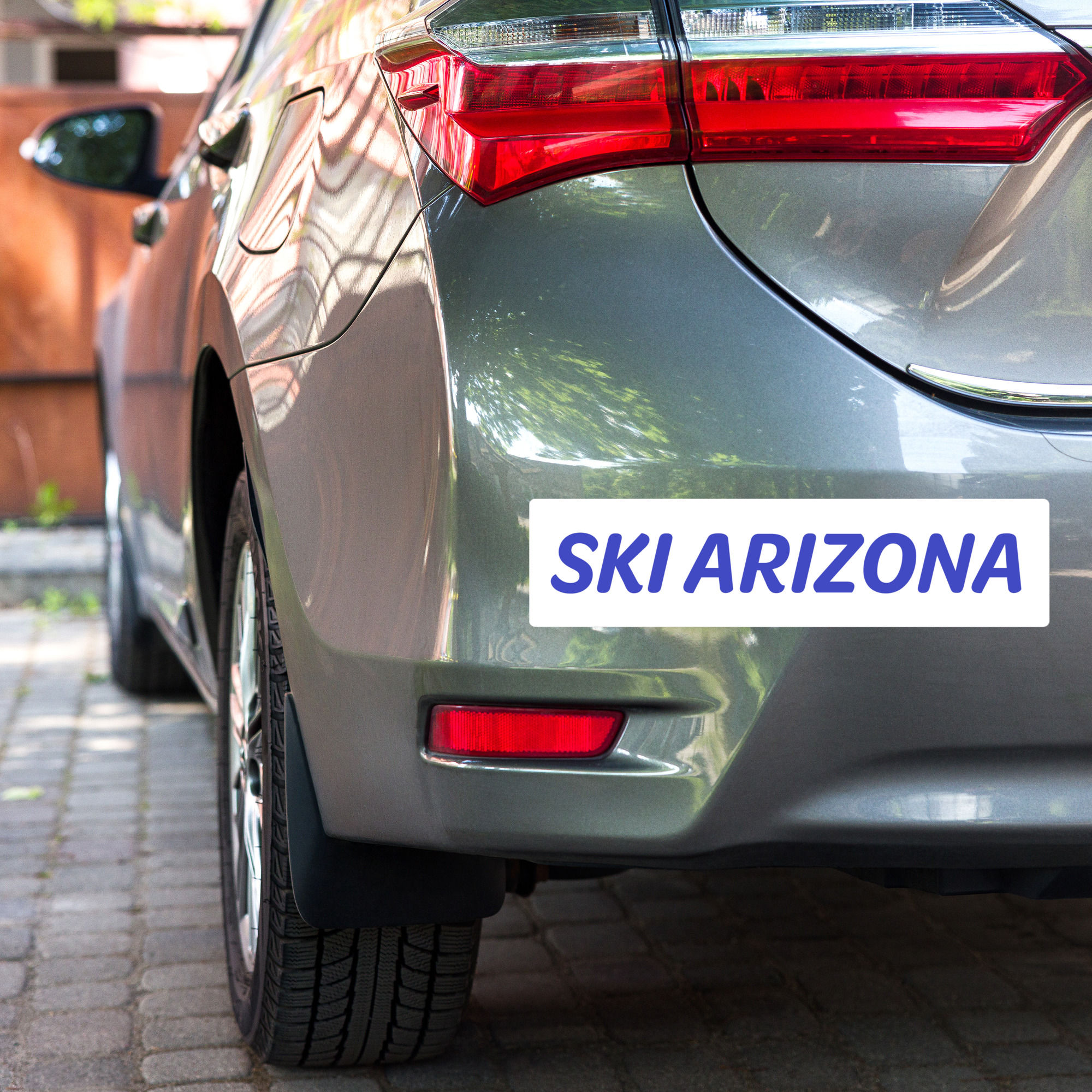 Ski Arizona Bumper Sticker Version 2