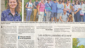 Midi Libre 22/02/2017 - Une nouvelle présidente pour l’association Vivre la Plaine de l'Abbaye