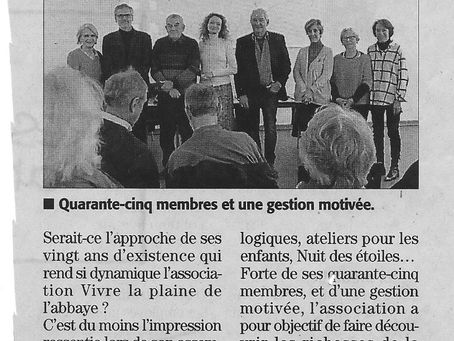 Midi Libre 27/01/2019 - Vivre la Plaine de l'Abbaye : ça roule !