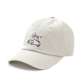 THE JC FAMILY:  MUSIC-LOVING CAT AME BALLCAP (BEIGE)