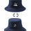 Thumbnail: THE JC FAMILY: MUSIC-LOVING CAT AME REVERSIBLE BUCKET HAT (NAVY BLUE)