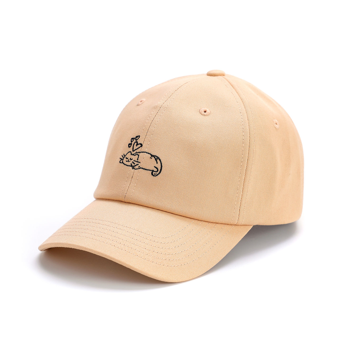 THE JC FAMILY: AME CAT/ BUDDY DOG BALLCAP (PEACH)