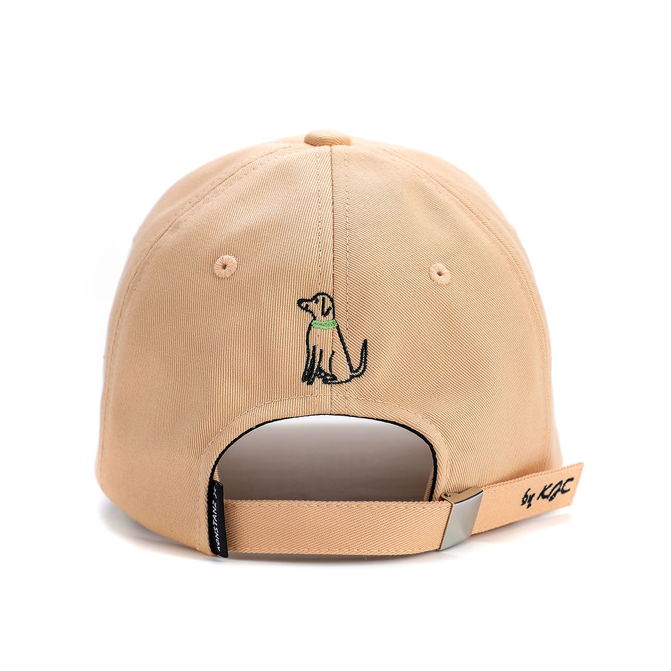 縮圖：THE JC FAMILY:  AME CAT/ BUDDY DOG BALLCAP (PEACH)