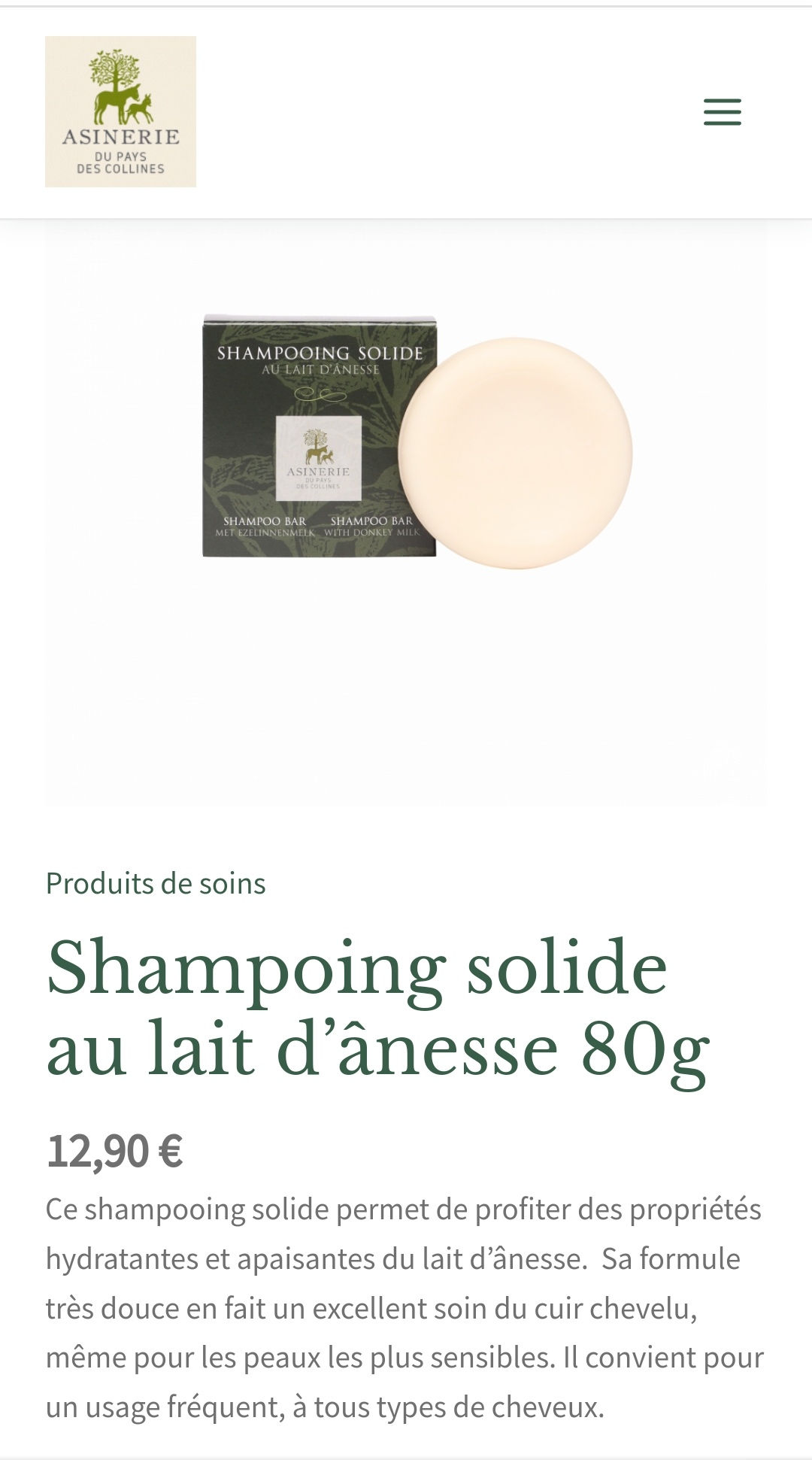 Shampoing solide 