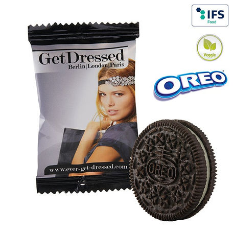 OREO BISCOTTO SERIGRAFIATO CON LOGO AZIENDALE PERSONALIZZATO