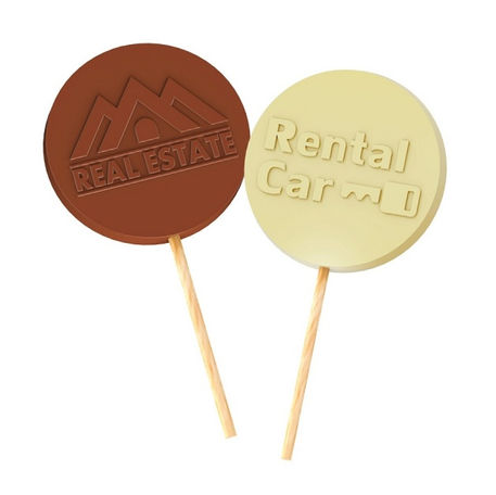 LECCA LECCA DI CIOCCOLATO CON LOGO AZIENDALE PERSONALIZZATO IN RILIEVO