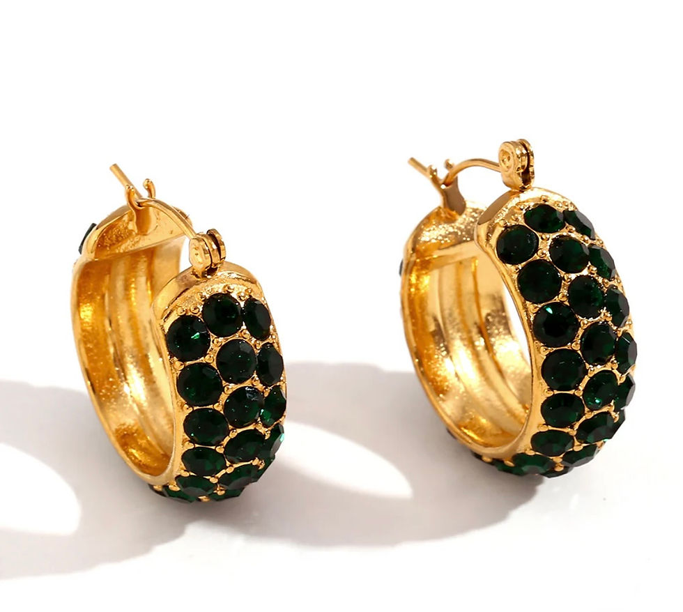 Crystal Green Ohrringe