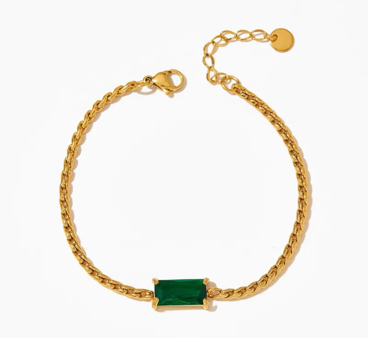 Crystal Armband grün