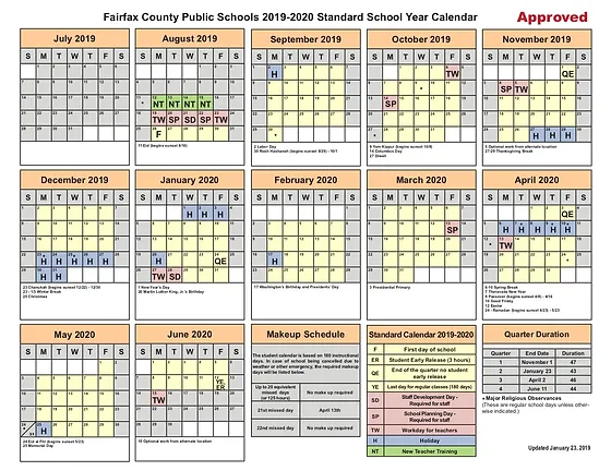 Calendar Sem Education