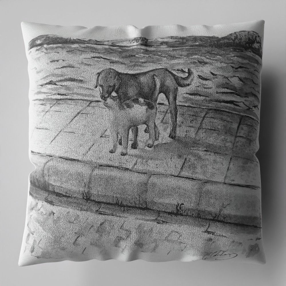 Cushion | Thief Dog & The Cat