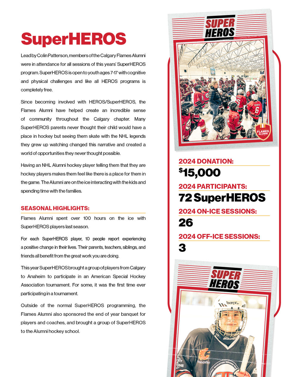 Calgary Flames Alumni Community Report