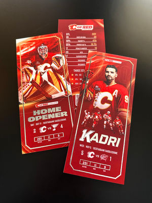 Calgary Flames Commemorative Tickets