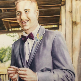 Miniature Watercolor Painting: Portrait