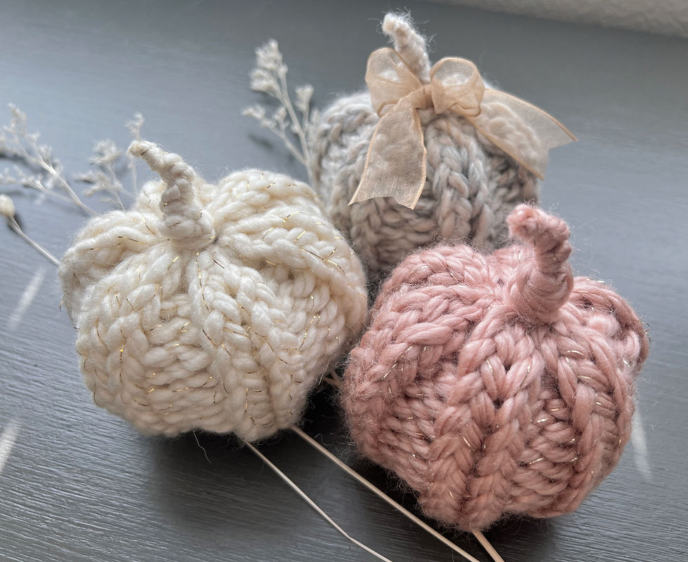 Pumpkins in assorted colors