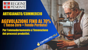 Piemonte. Fondo Unico Artigianato. Ammodernamento e innovazione dei processi produttivi - 2023.