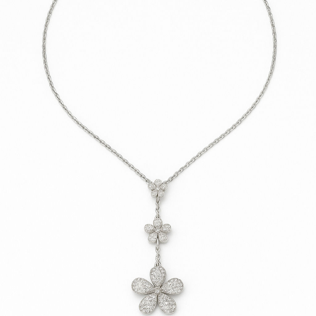 Flower Drop Necklace