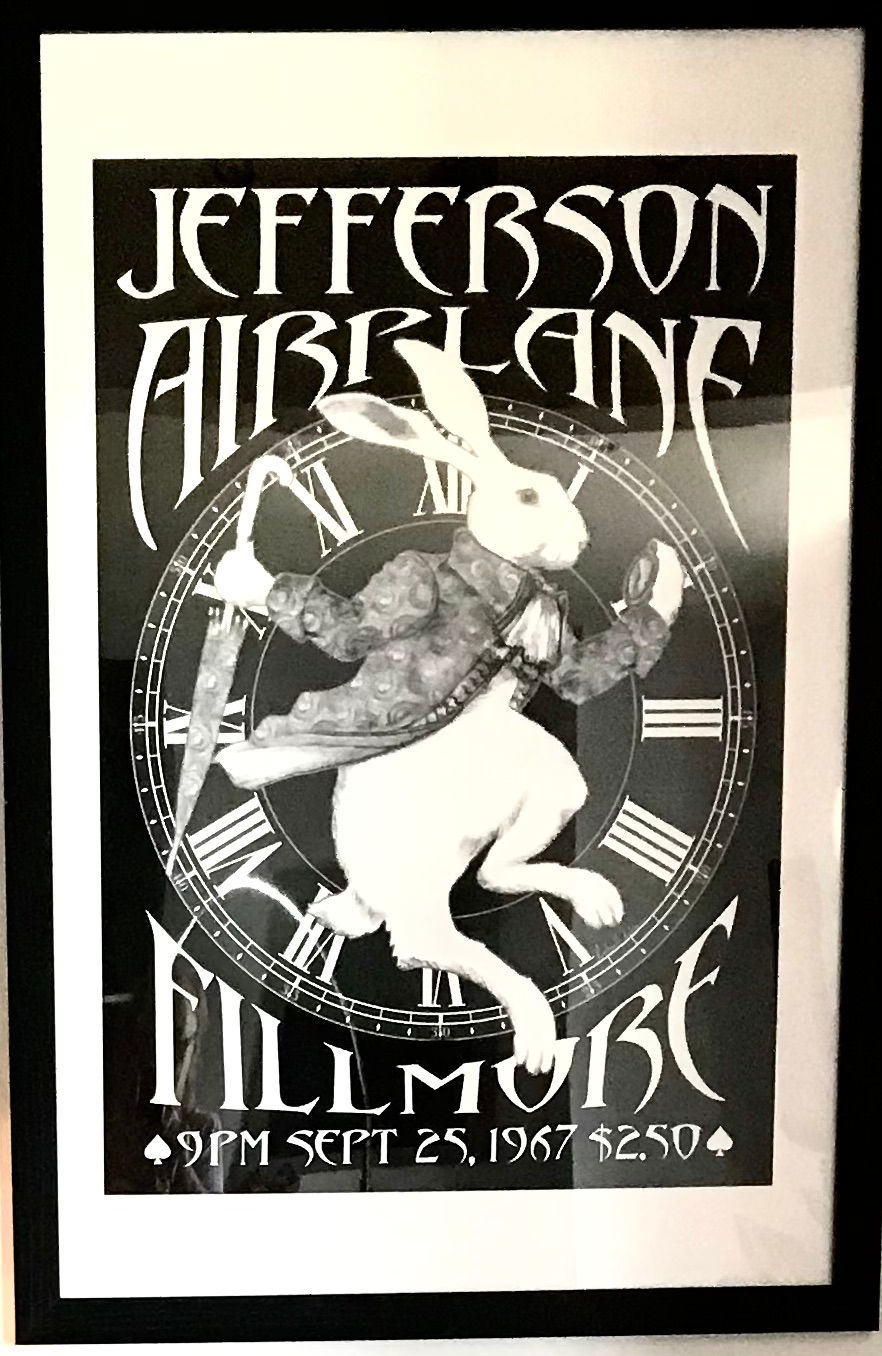 "White Rabbit" Vintage Concert Poster