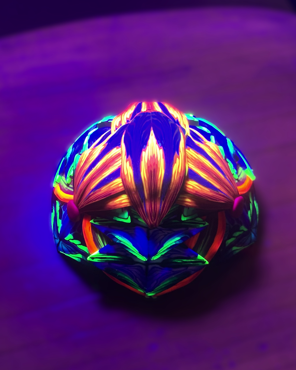Thumbnail: Large Decorated Polymer Clay Bowl