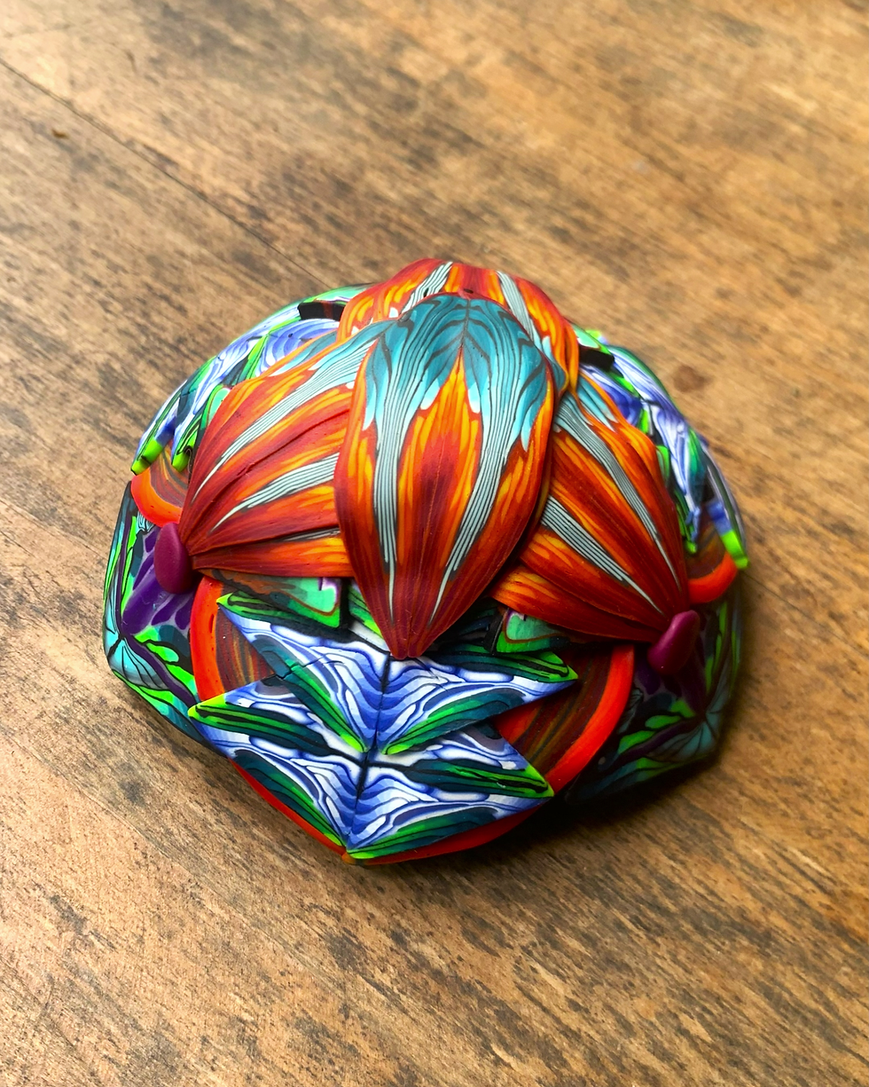 Thumbnail: Large Decorated Polymer Clay Bowl
