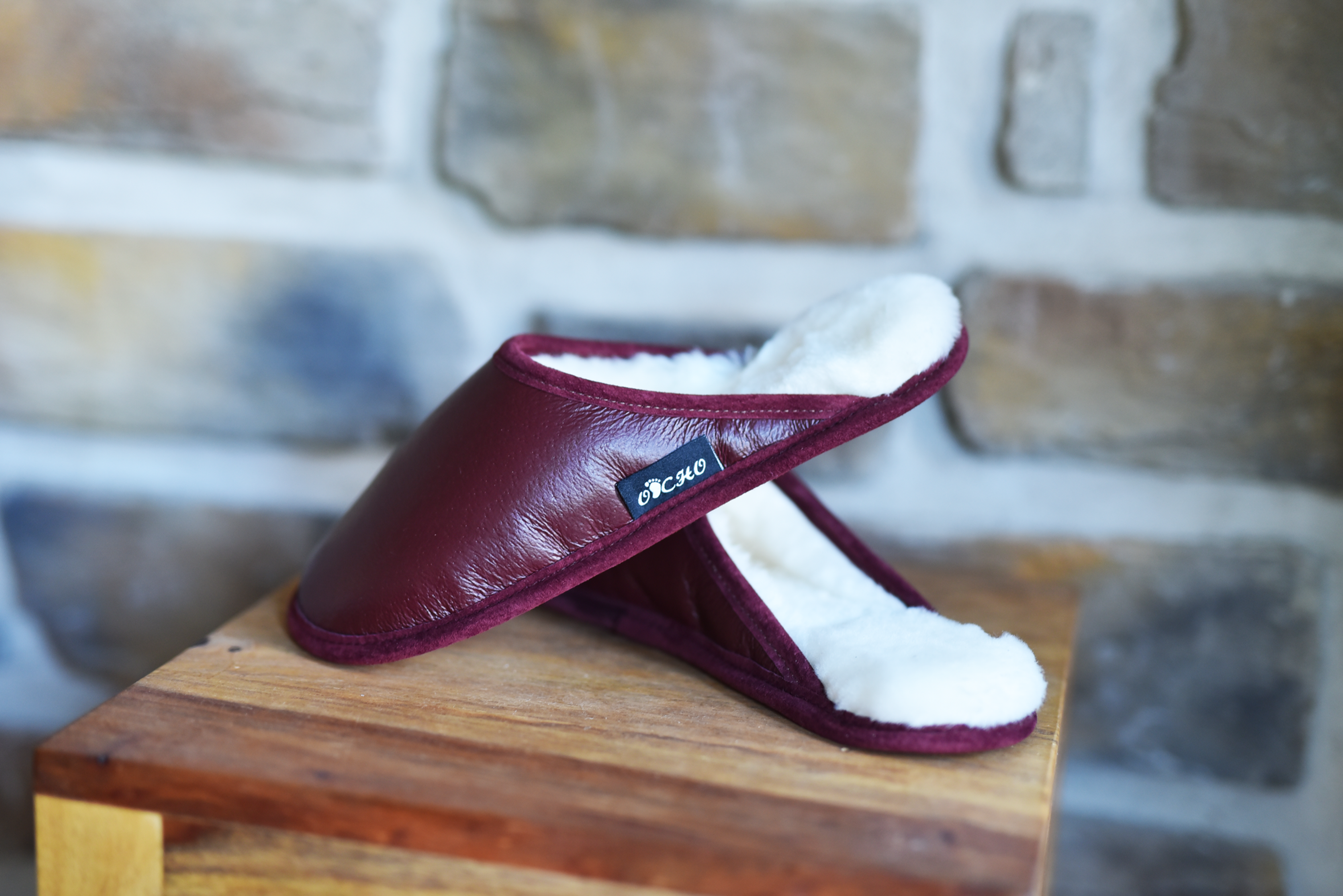 Sheepskin mule slipper for women