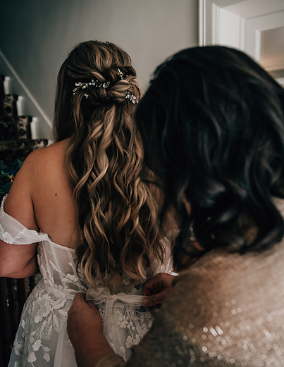 romantic bridal hair