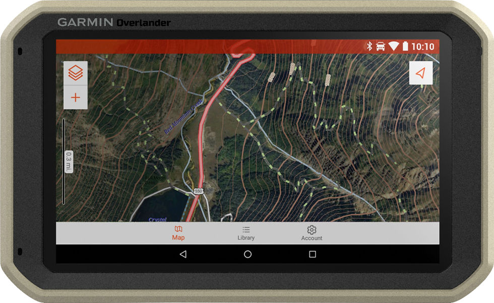 Navigate Your Adventures with the Garmin Overlander GPS with Built-In Bluetooth