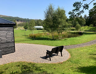 Croft Cabin a peaceful spot to relax and unwind in a rural environment.