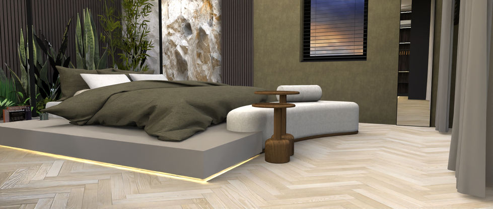 Sofa in master bedroom
