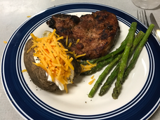 Simple and awesome! Pork Steak dinner