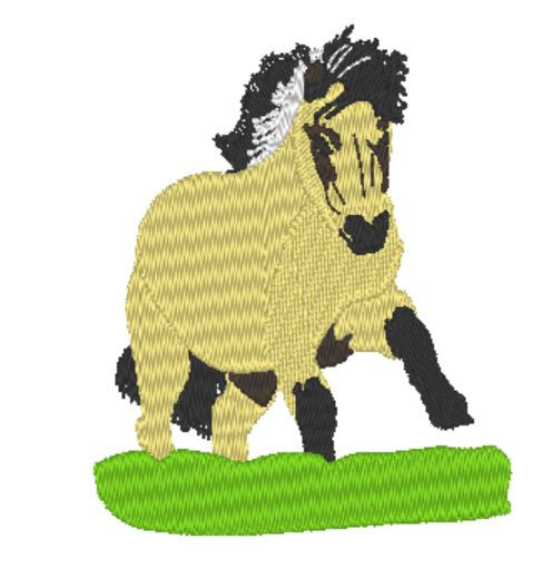 Shetland Pony PES embroidery Pattern