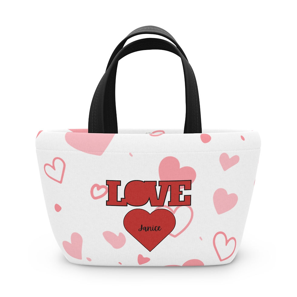 Thumbnail: Red Love Personalised Lunch Bag