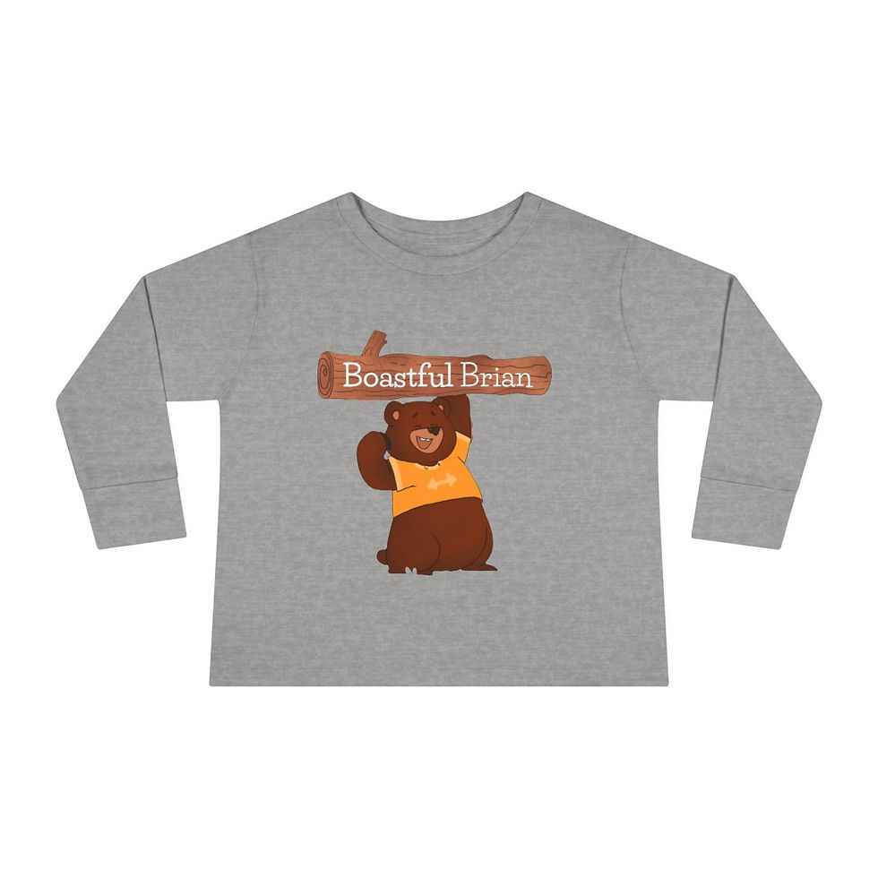 Thumbnail: Boastful Brian - Toddler Long Sleeve Tee