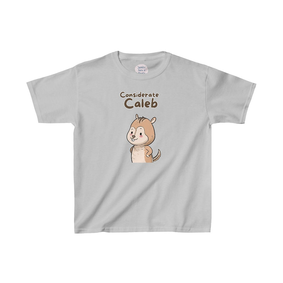 Thumbnail: Considerate Caleb T-Shirt for Kids, Imagine Caleb T-Shirt, Outdoor T-Shirt