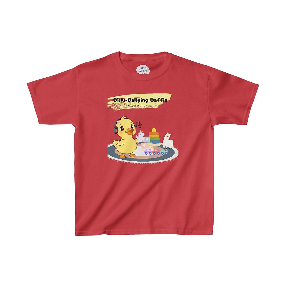 Thumbnail: Dilly Dallying Daffie - Kids Heavy Cotton™ Tee