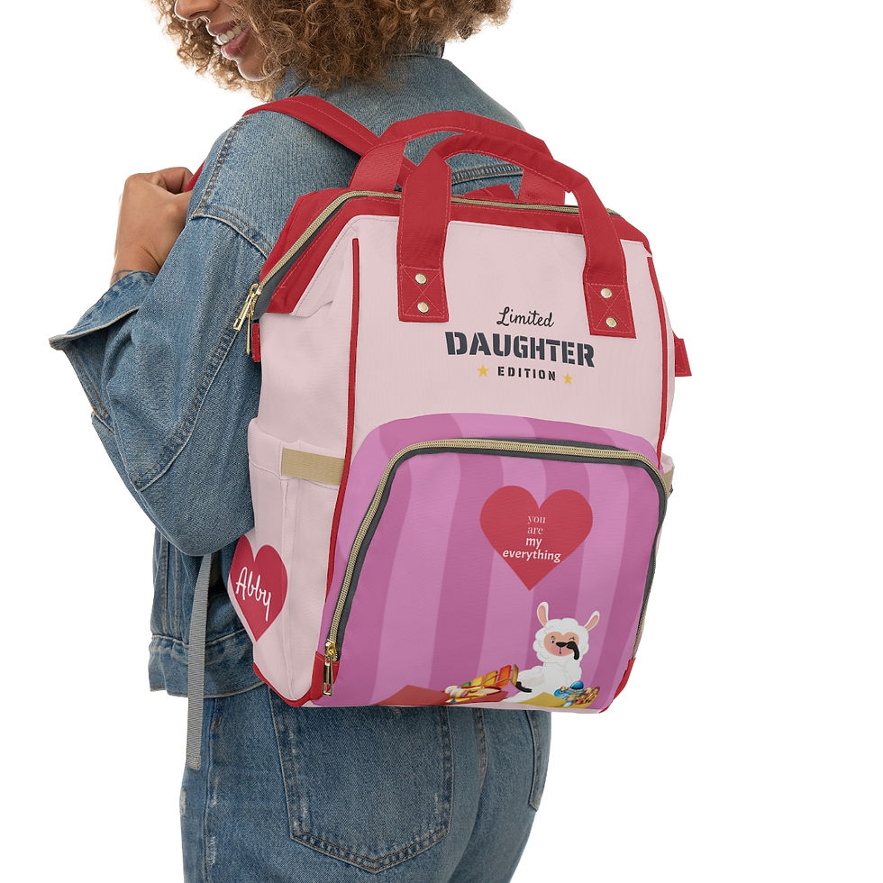 Limited Edition Multifunctional Diaper Backpack, Baby Alpaca, My Everything