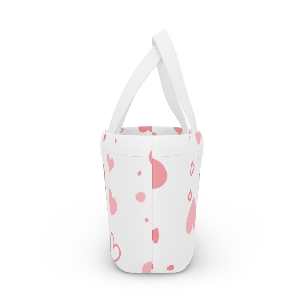 Thumbnail: Pink Love Personalised Lunch Bag