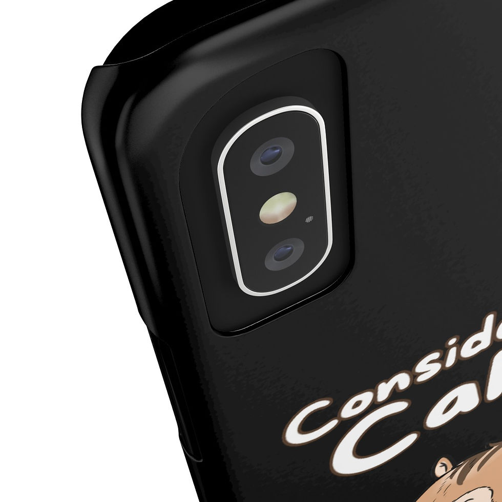 Thumbnail: Considerate Caleb - Slim Phone Cases (Black)
