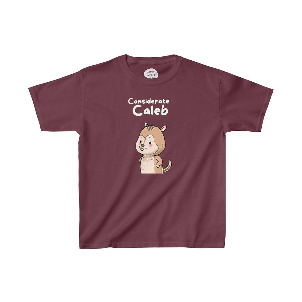 Thumbnail: Considerate Caleb T-Shirt for Kids, Imagine Caleb T-Shirt, Outdoor T-Shirt