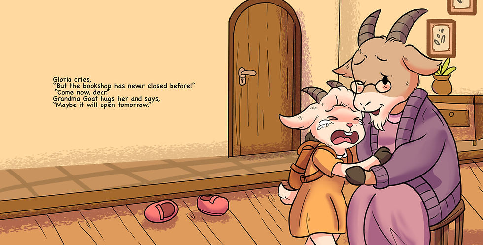 Thumbnail: Gloomy Gloria: A short story about a closed bookshop (Book 7)