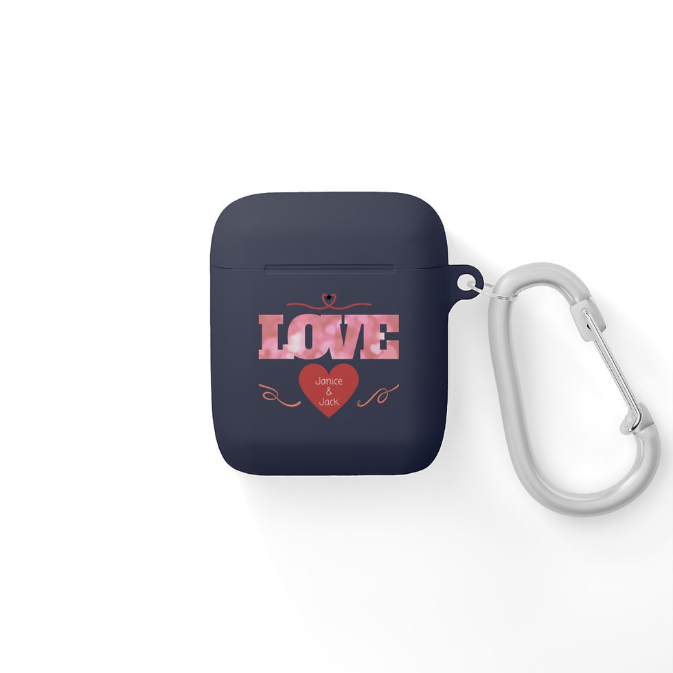 Thumbnail: Personalised LOVE AirPods and AirPods Pro Case Cover