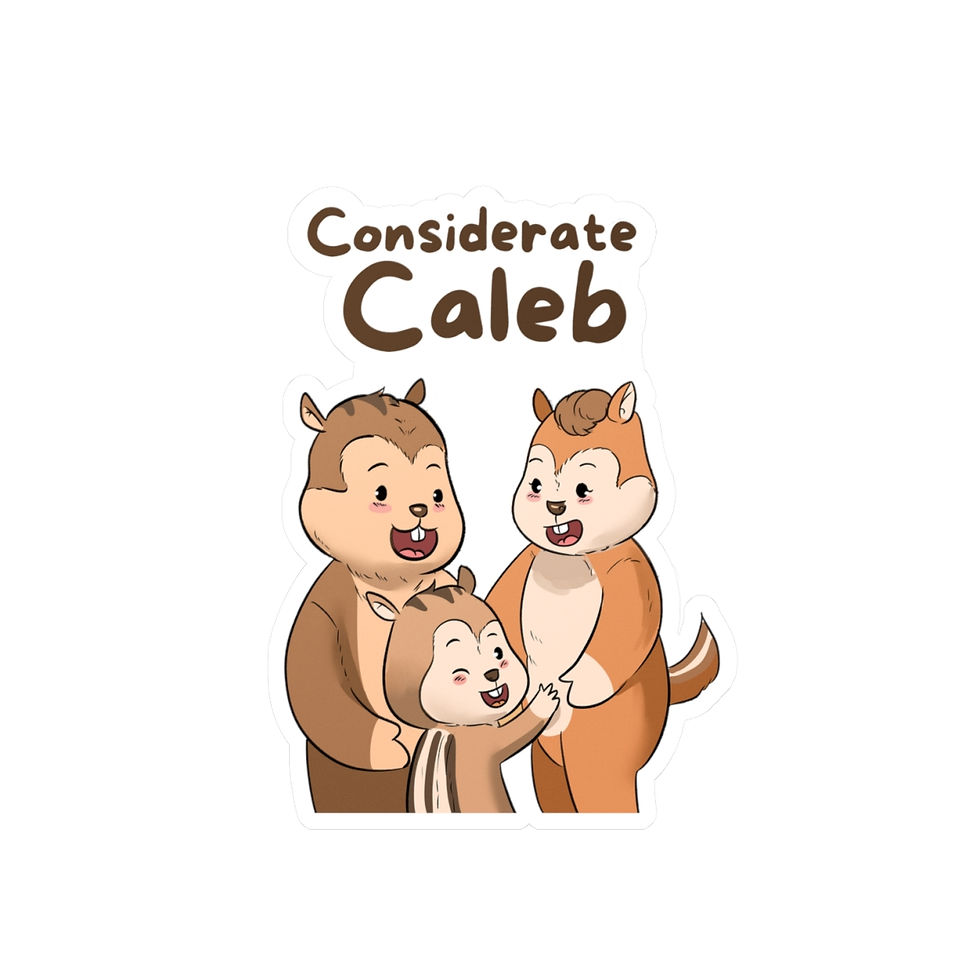 Thumbnail: Considerate Caleb - Kiss-Cut Vinyl Decals