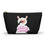 Thumbnail: Ailing Abby - Accessory Pouch w T-bottom (White Zip Front)