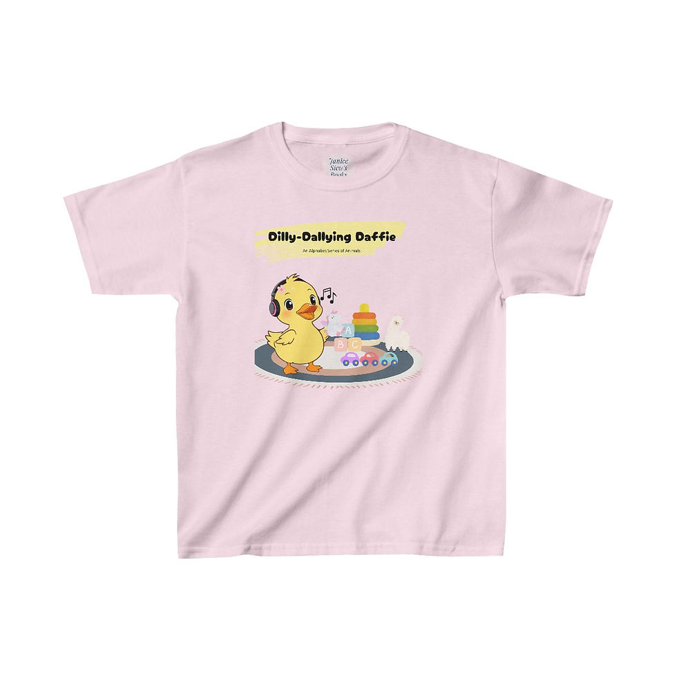 Thumbnail: Dilly Dallying Daffie - Kids Heavy Cotton™ Tee