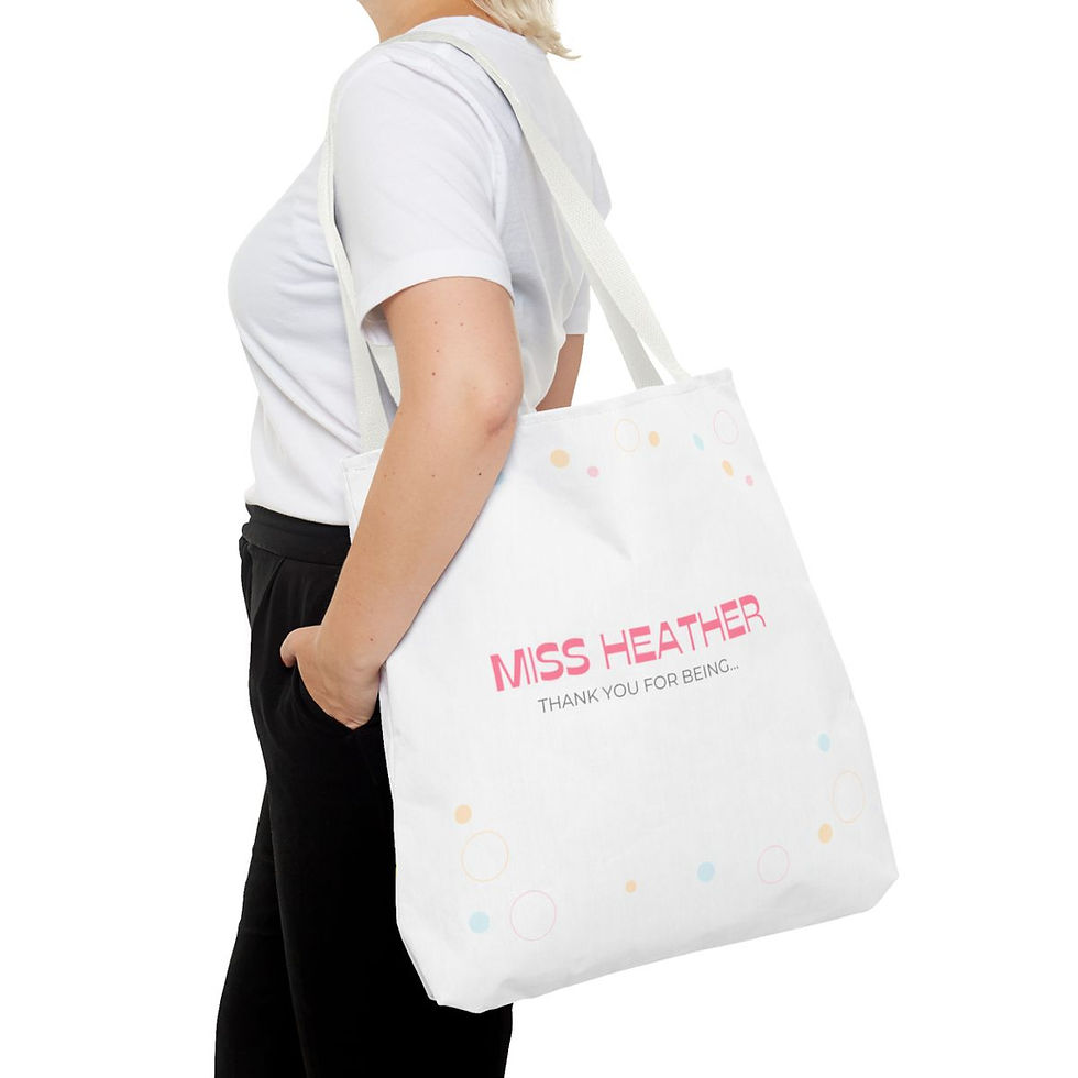 Thumbnail: Personalised Teacher's Tote Bag, Teacher's Day Gift, Student gift for teacher