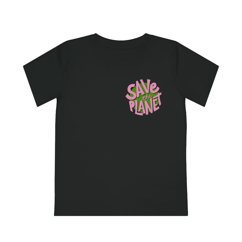 Thumbnail: Save the Planet Kids Tshirt, Eco Friendly Children's Design T-Shirt