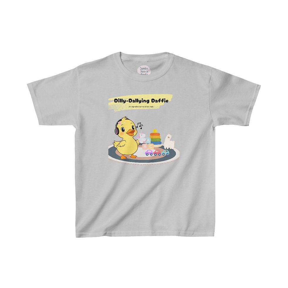 Thumbnail: Dilly Dallying Daffie - Kids Heavy Cotton™ Tee