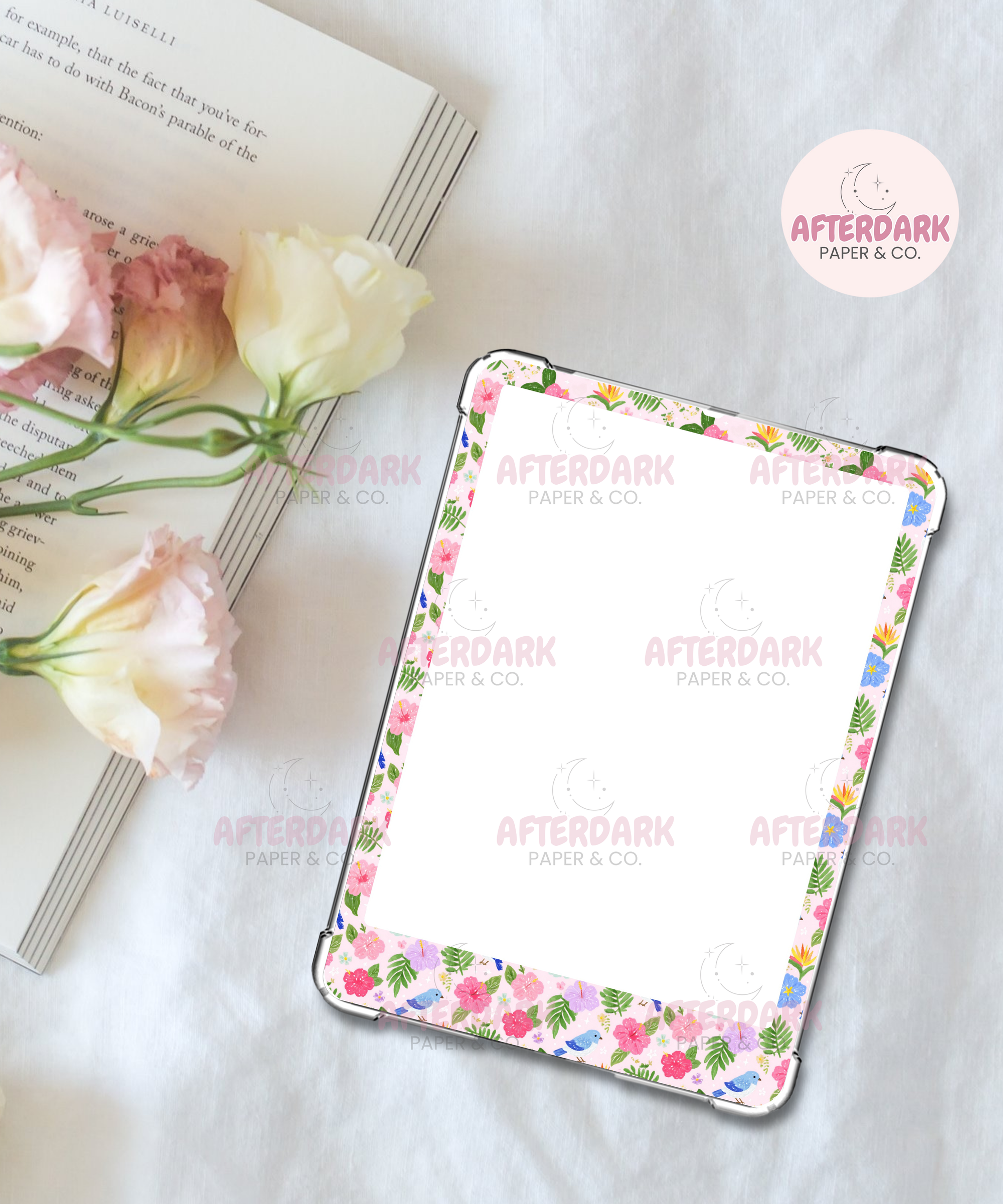 Flowers Sparkly Kindle Skin