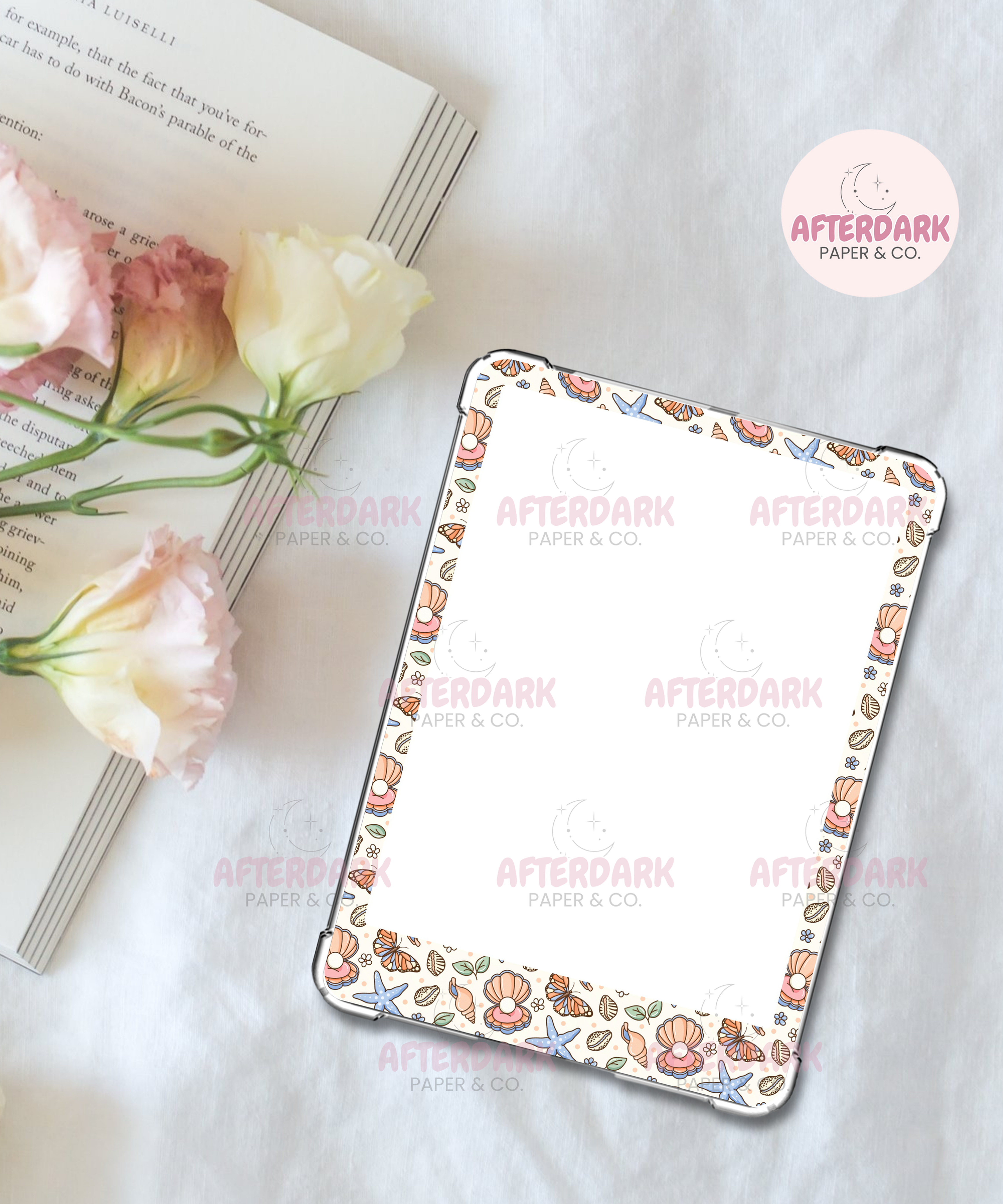 Butterfly Shells Sparkly Kindle Skin
