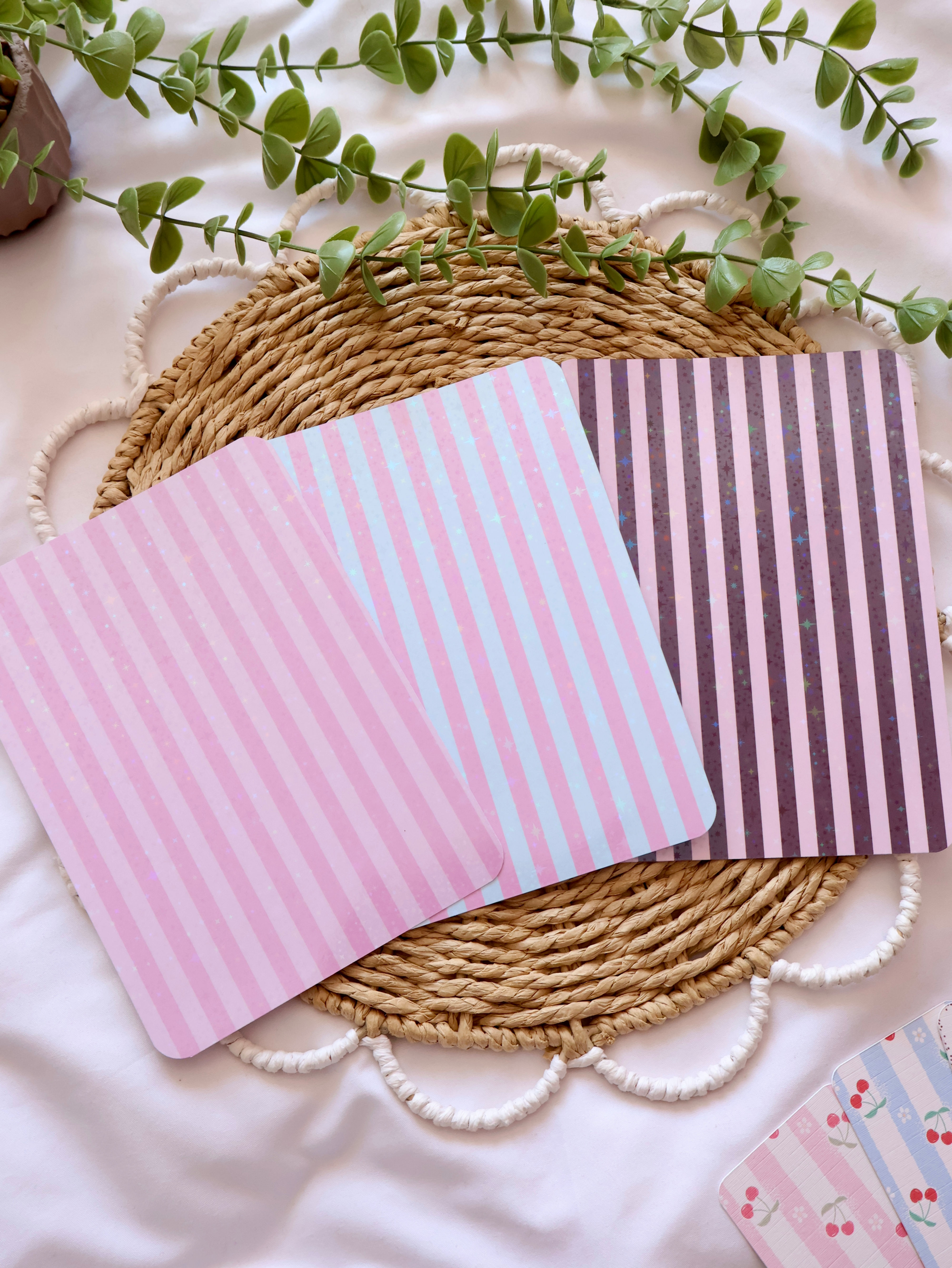 Candy Stripe Kindle Inserts
