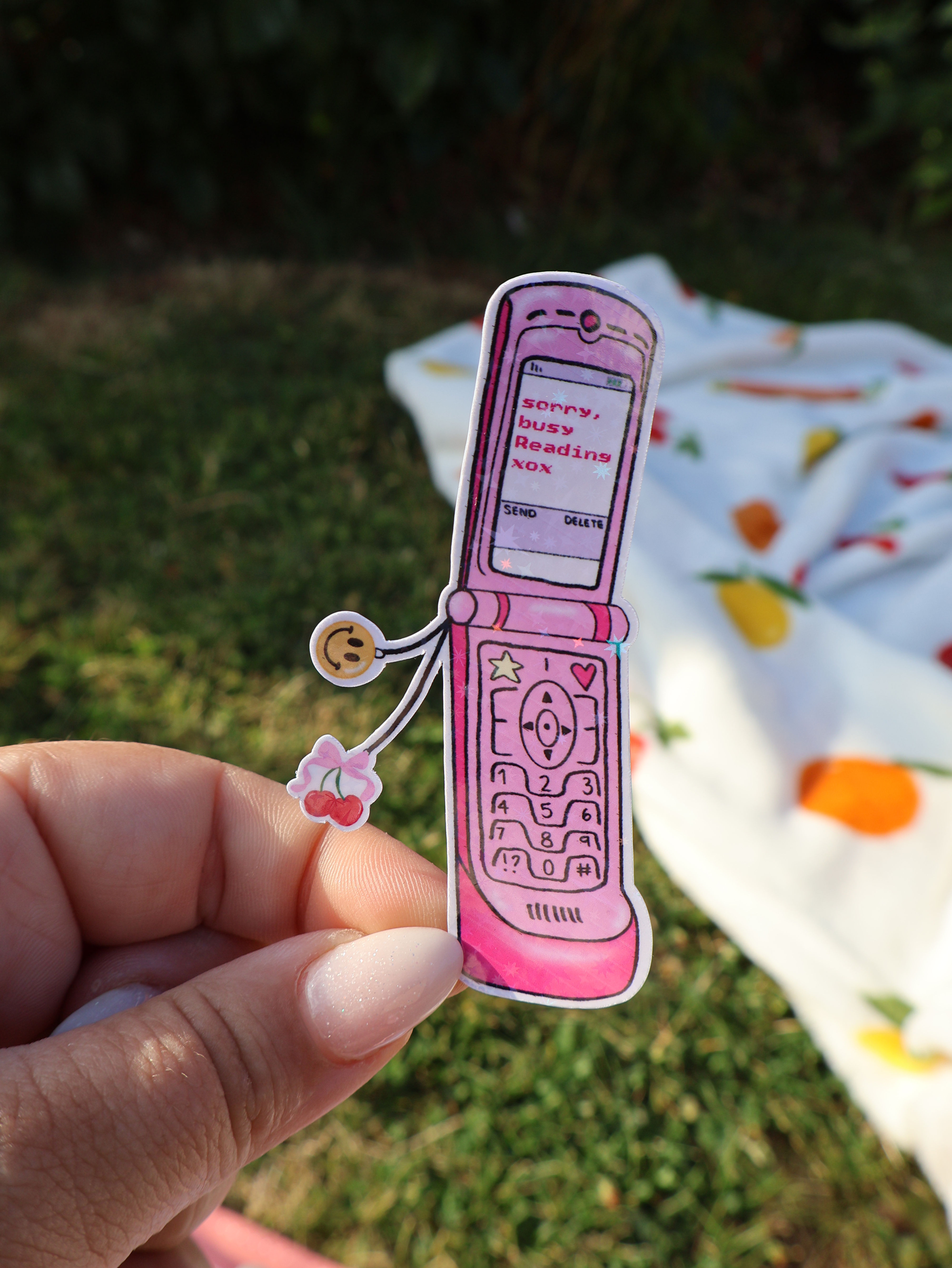 Phone Sparkly Sticker